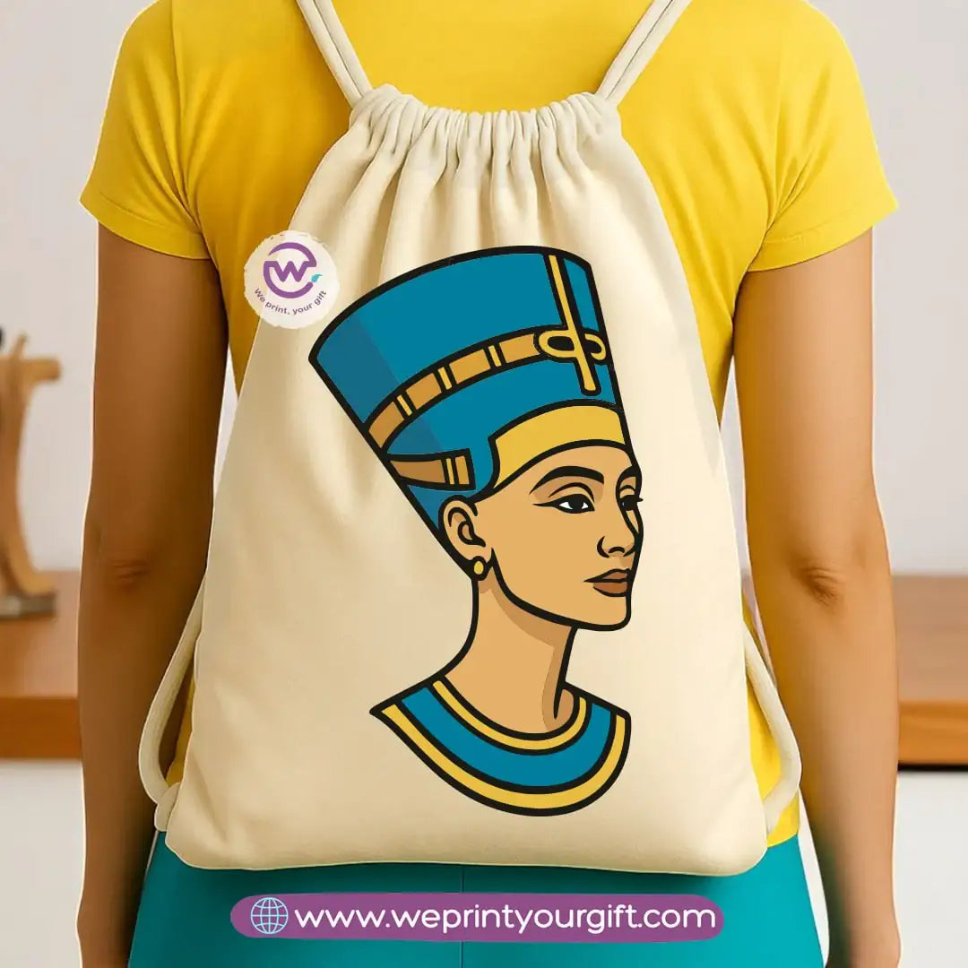 Pharaonic Egyptian Drawstring Backpack โ Ancient Art Inspired Designs - WE PRINT