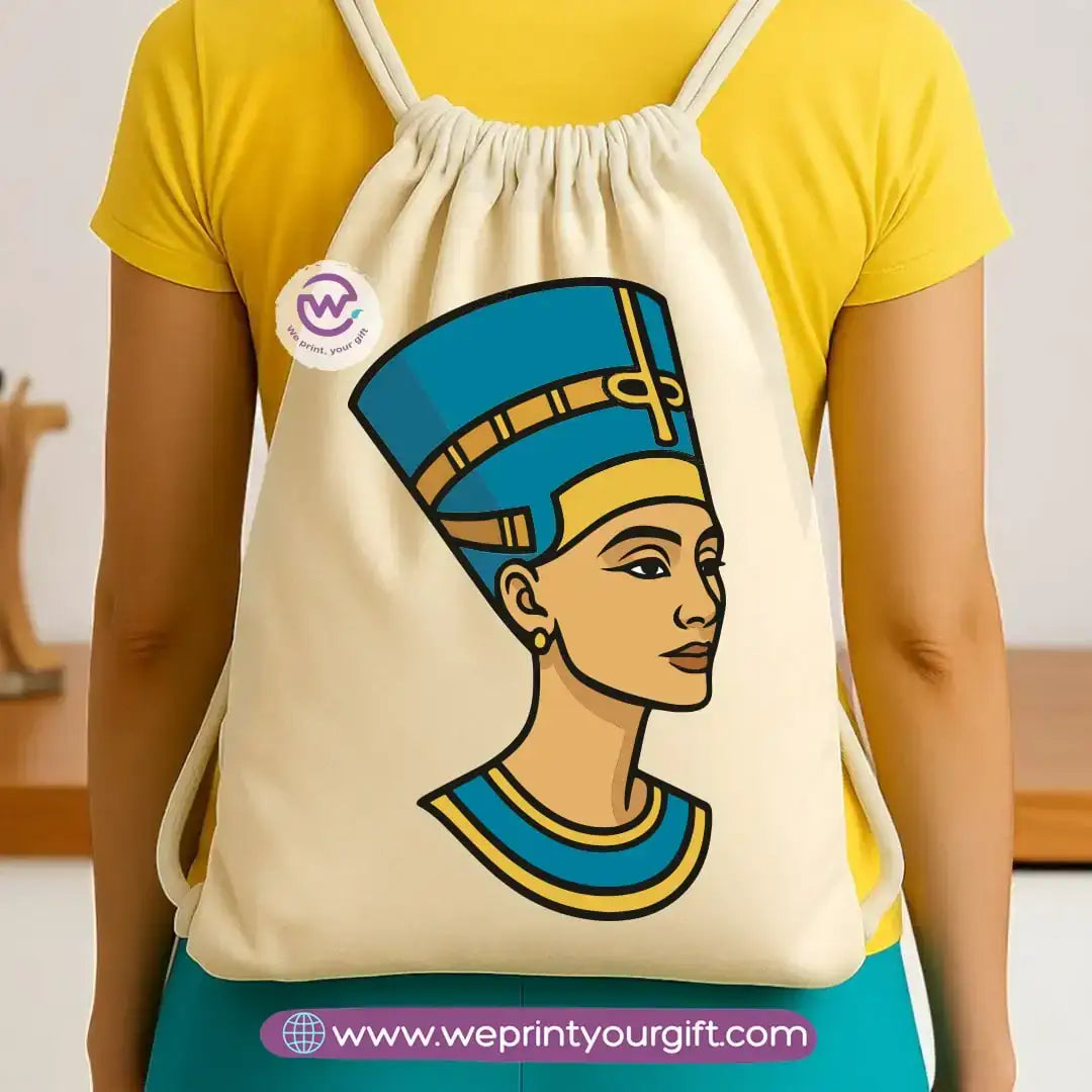 Pharaonic Egyptian Drawstring Backpack โ Ancient Art Inspired Designs - WE PRINT