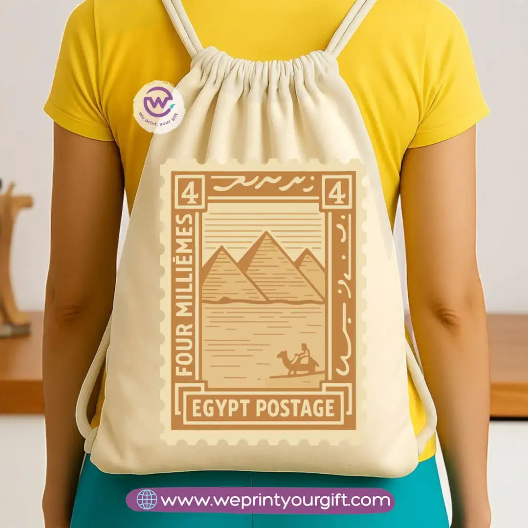 Pharaonic Egyptian Drawstring Backpack โ Ancient Art Inspired Designs - WE PRINT