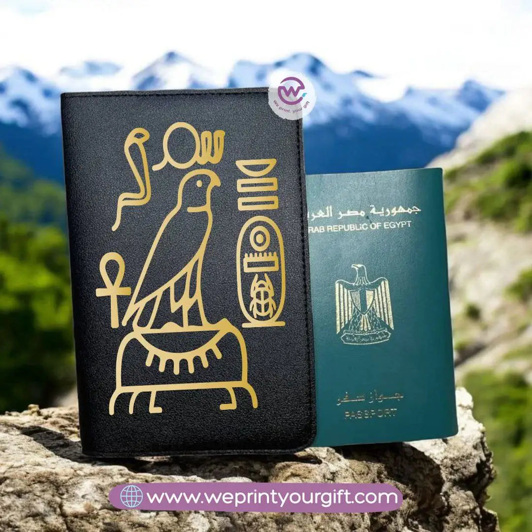 Egyptian Pharaonic Passport Cover – Artistic Travel Edition - WE PRINT