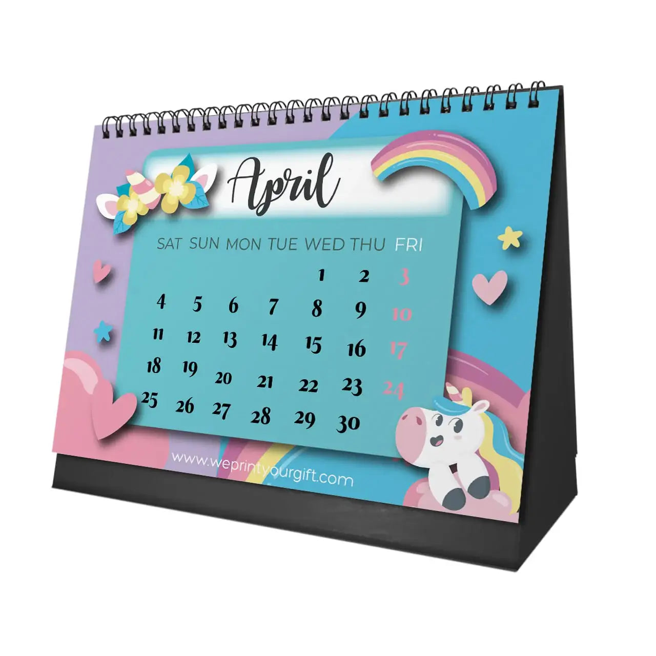 Unicorn Desk Calendar 2026 - WE PRINT