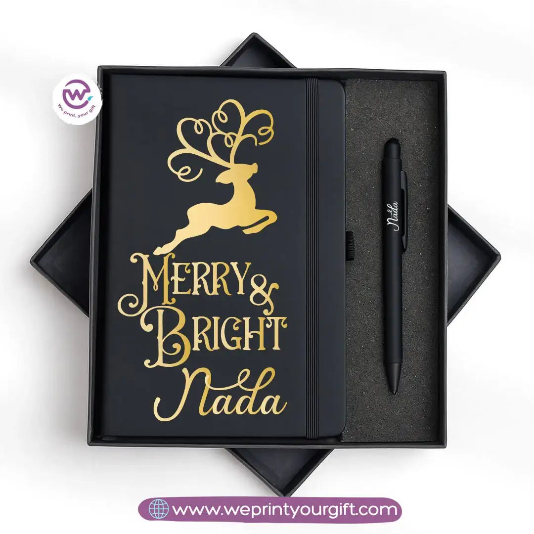 Christmas Special โ Personalized Notebook & Engraved Pen Gift Box - WE PRINT