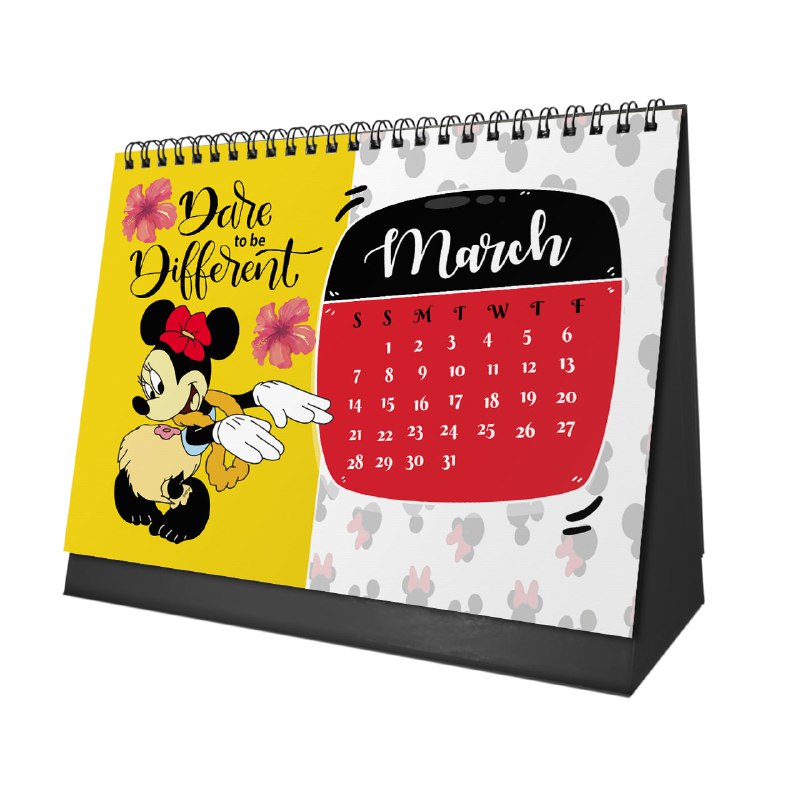 Minnie Mouse Desk Calendar 2026
