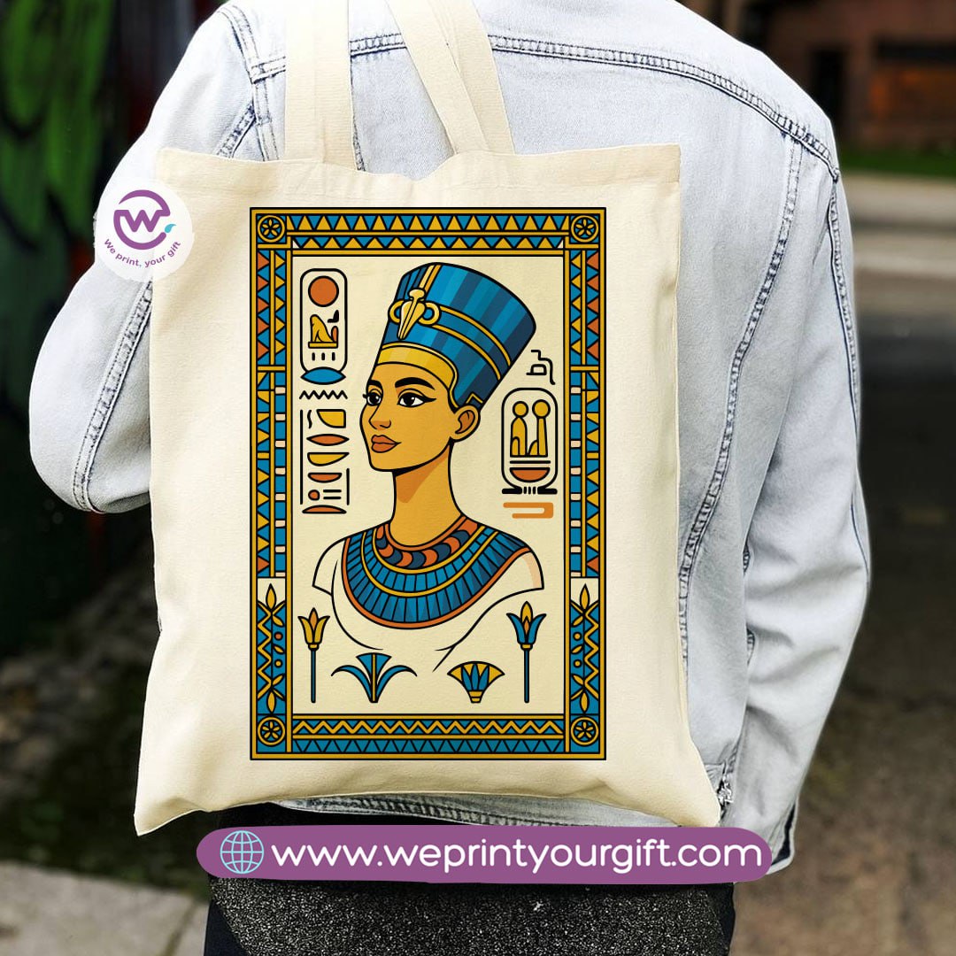 Egyptian Pharaonic Canvas Tote Bag