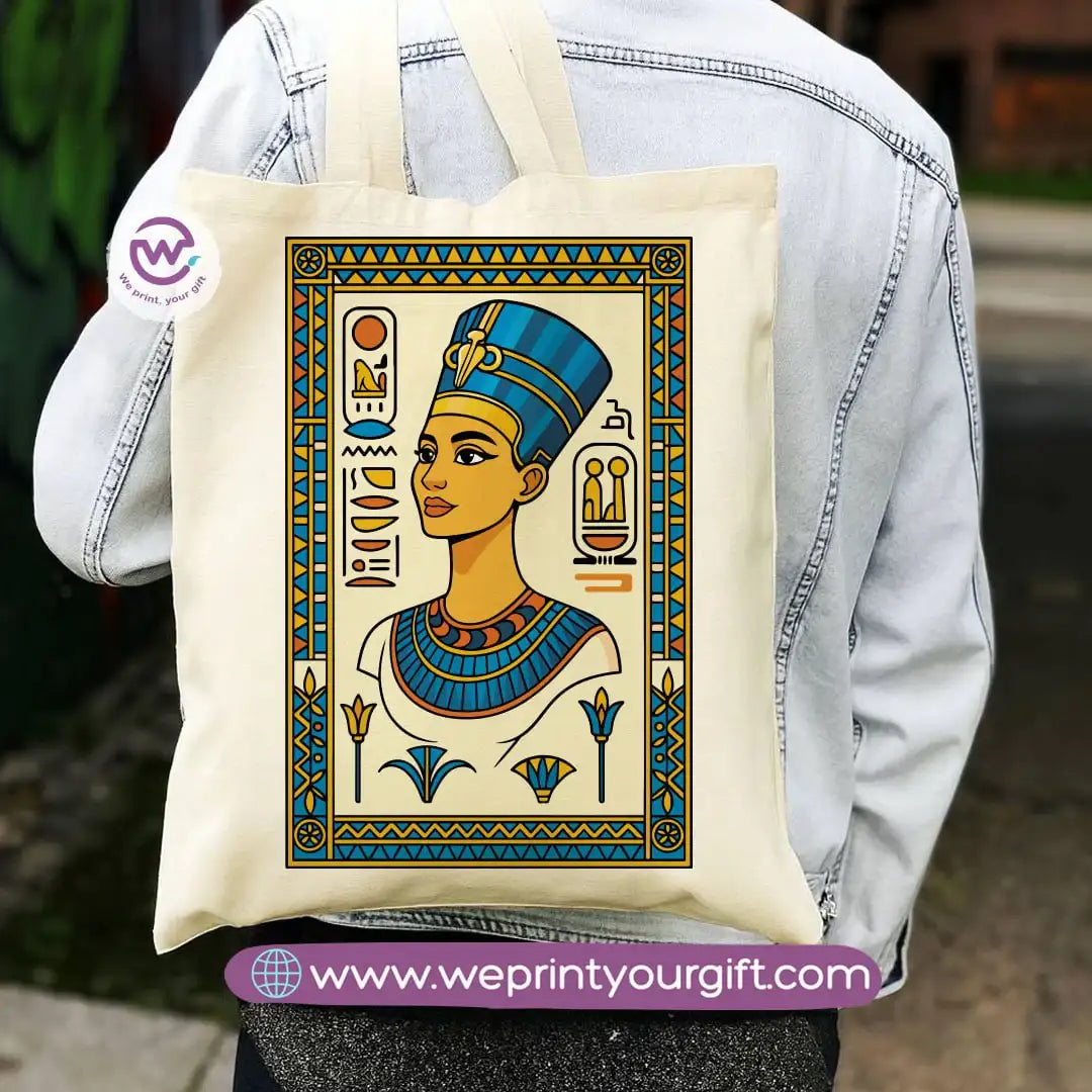 Egyptian Pharaonic Canvas Tote Bag - WE PRINT