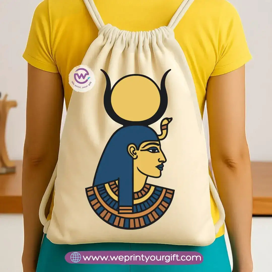 Pharaonic Egyptian Drawstring Backpack โ Ancient Art Inspired Designs - WE PRINT