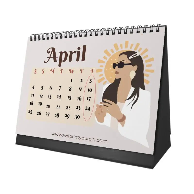 Beautiful as the Moon Desk Calendar 2026 - WE PRINT