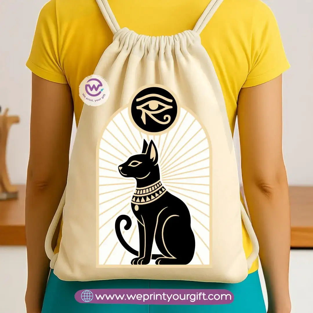 Pharaonic Egyptian Drawstring Backpack โ Ancient Art Inspired Designs - WE PRINT