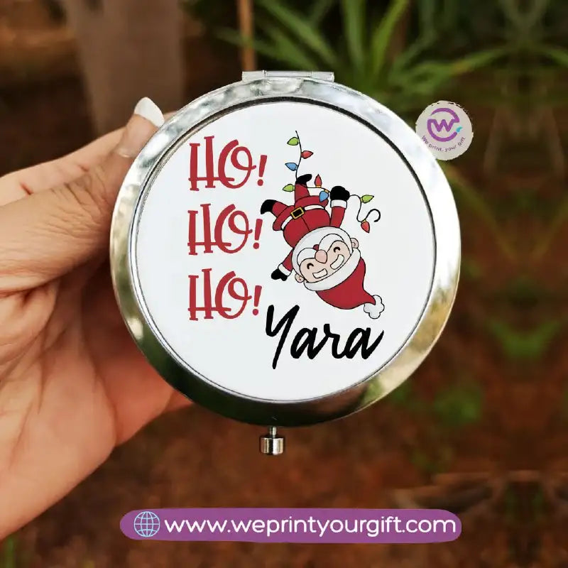 Personalized Compact Makeup Mirror | Christmas - WE PRINT