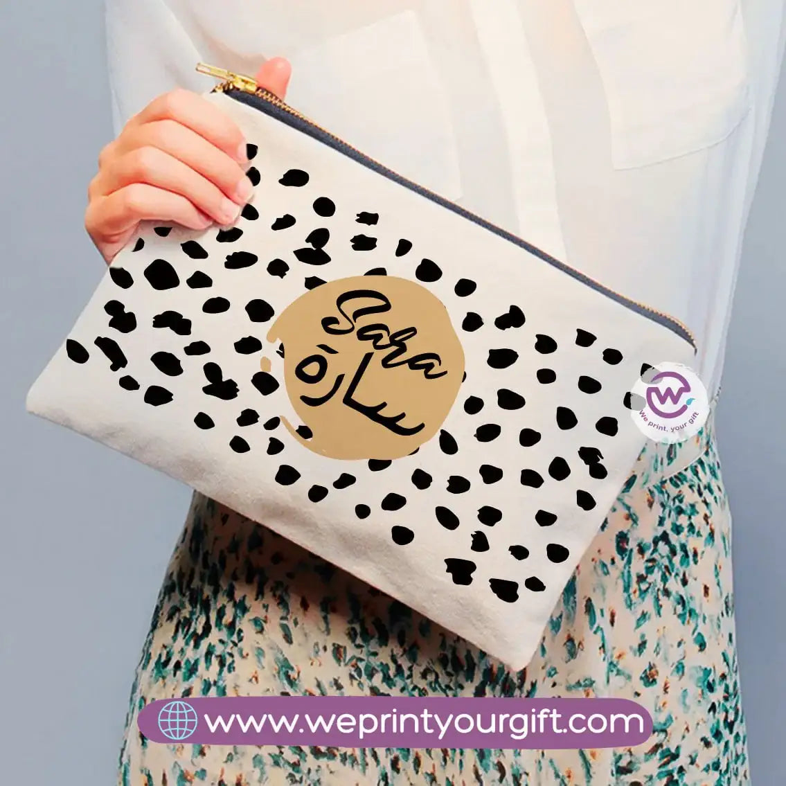 Makeup pouch with names - WE PRINT