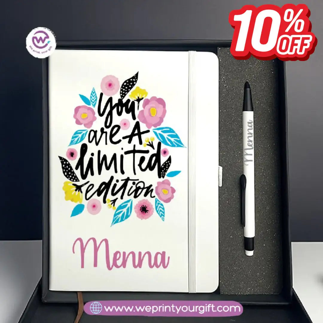 Inspiring Personalized Gift Box with Custom Notebook & Metal Pen - WE PRINT