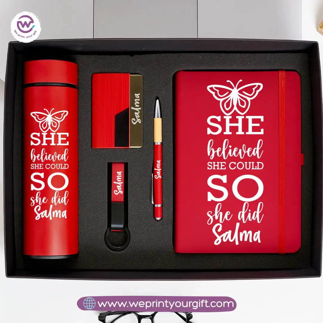 Personalized Success Gift Box with Name – 5-Piece Motivational Luxury Set - WE PRINT