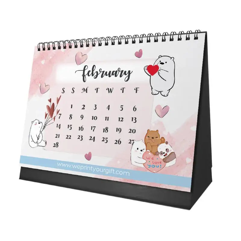 Cute Bears Desk Calendar 2026 - WE PRINT