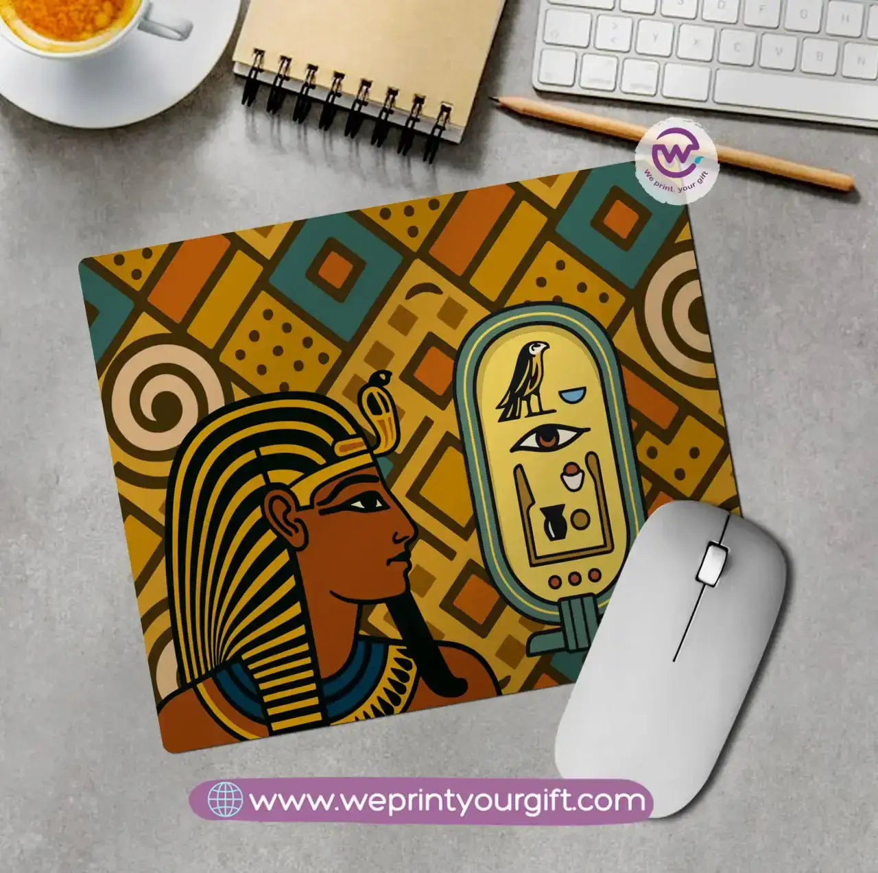 Egyptian Pharaonic Mouse Pad – Ancient Art Reimagined - WE PRINT