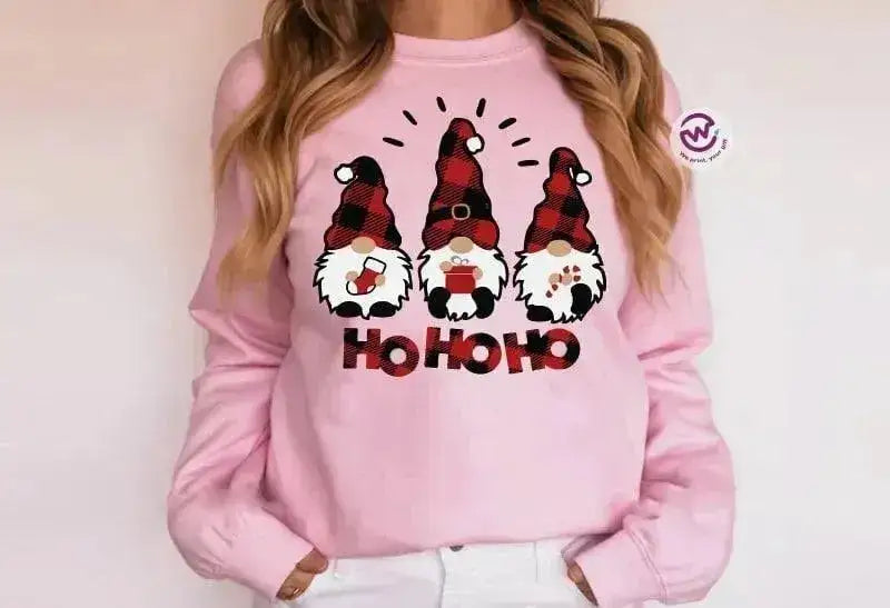 Adult Customized Hoodie - Christmas -Pink - WE PRINT