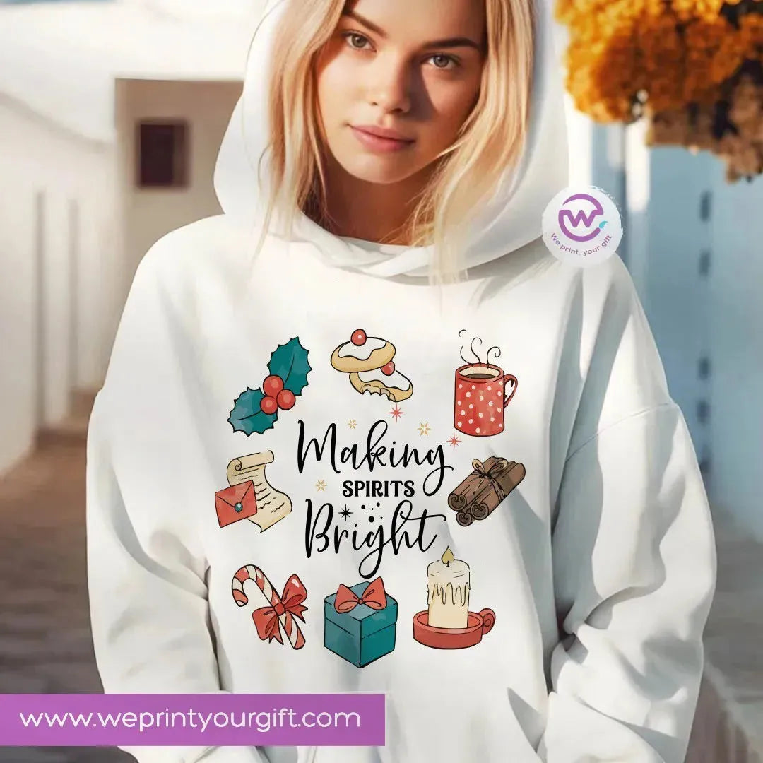 Adult hoodie-Christmas Names - WE PRINT