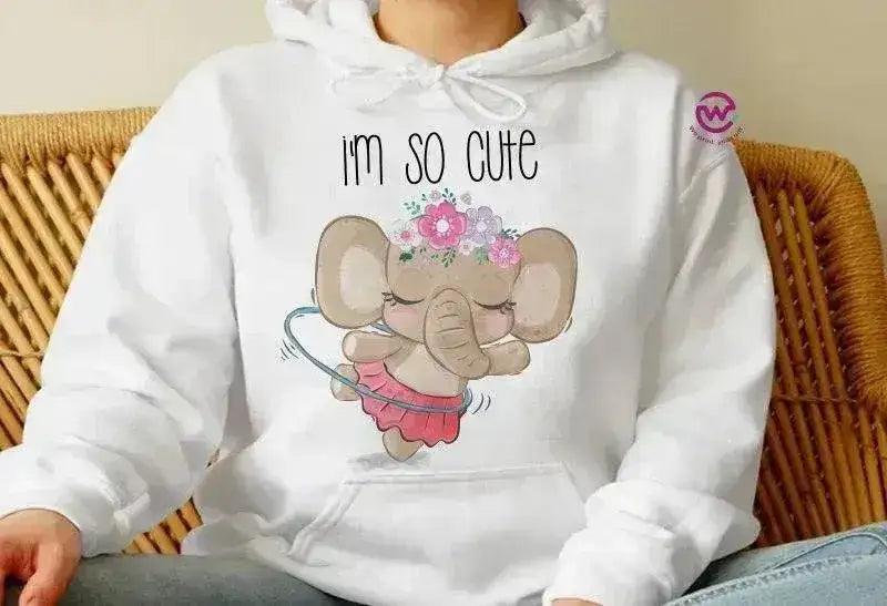 Adult Hoodies - Elephant - WE PRINT