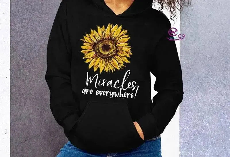 Adult Hoodies -Sunflower - WE PRINT