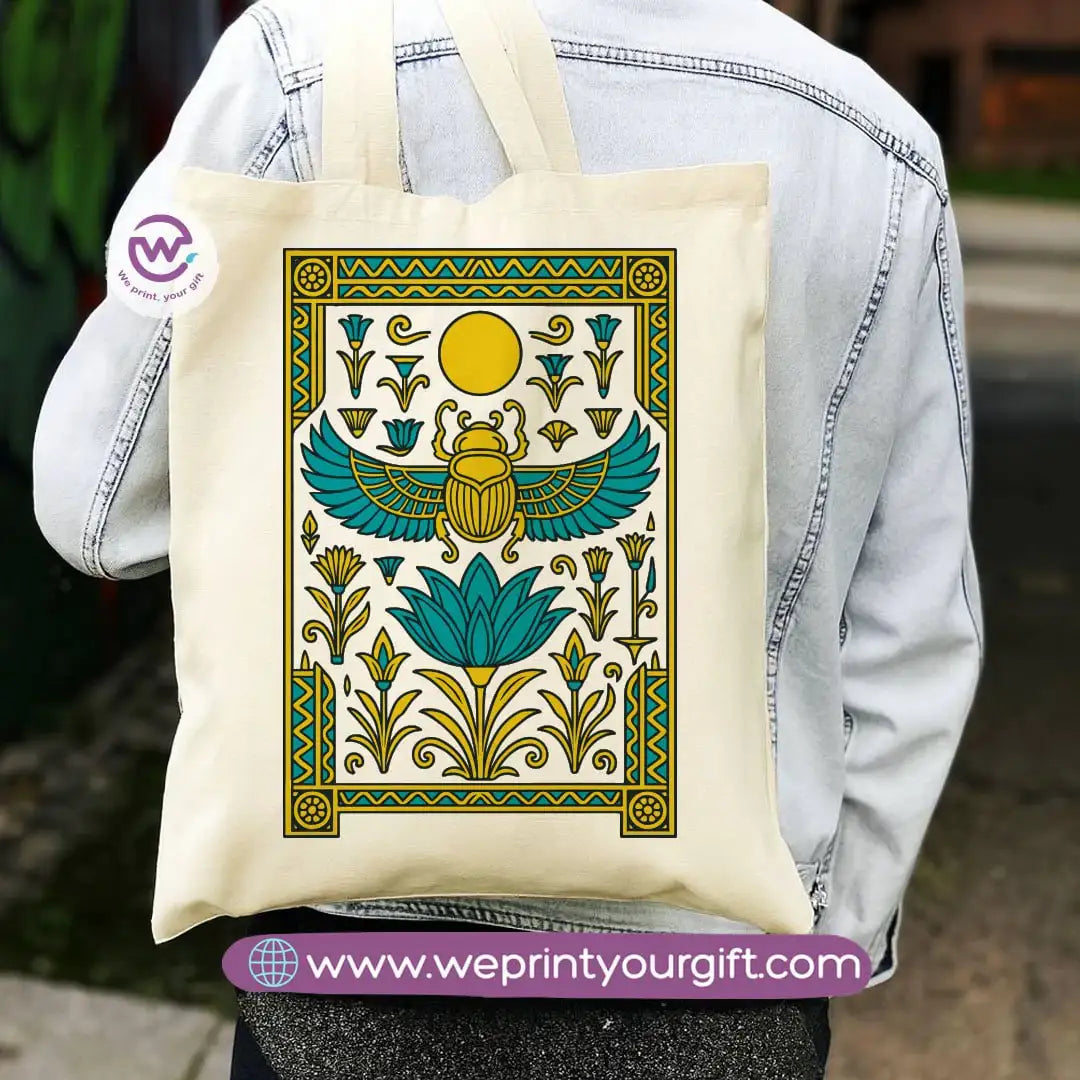 Egyptian Pharaonic Canvas Tote Bag - WE PRINT
