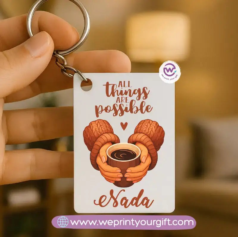 Personalized Wooden Keychain – One Art & Custom Designs - WE PRINT