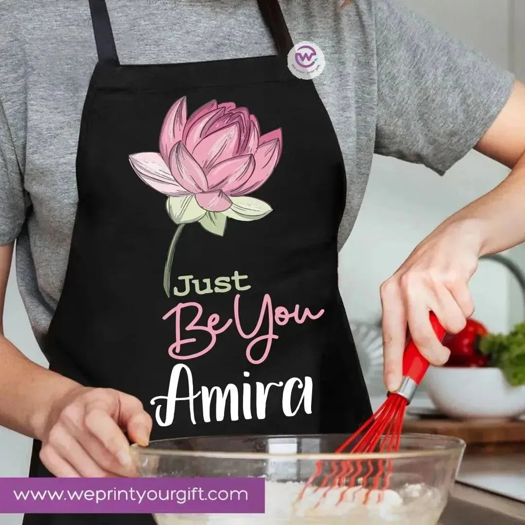 Apron- Names-flowers - WE PRINT