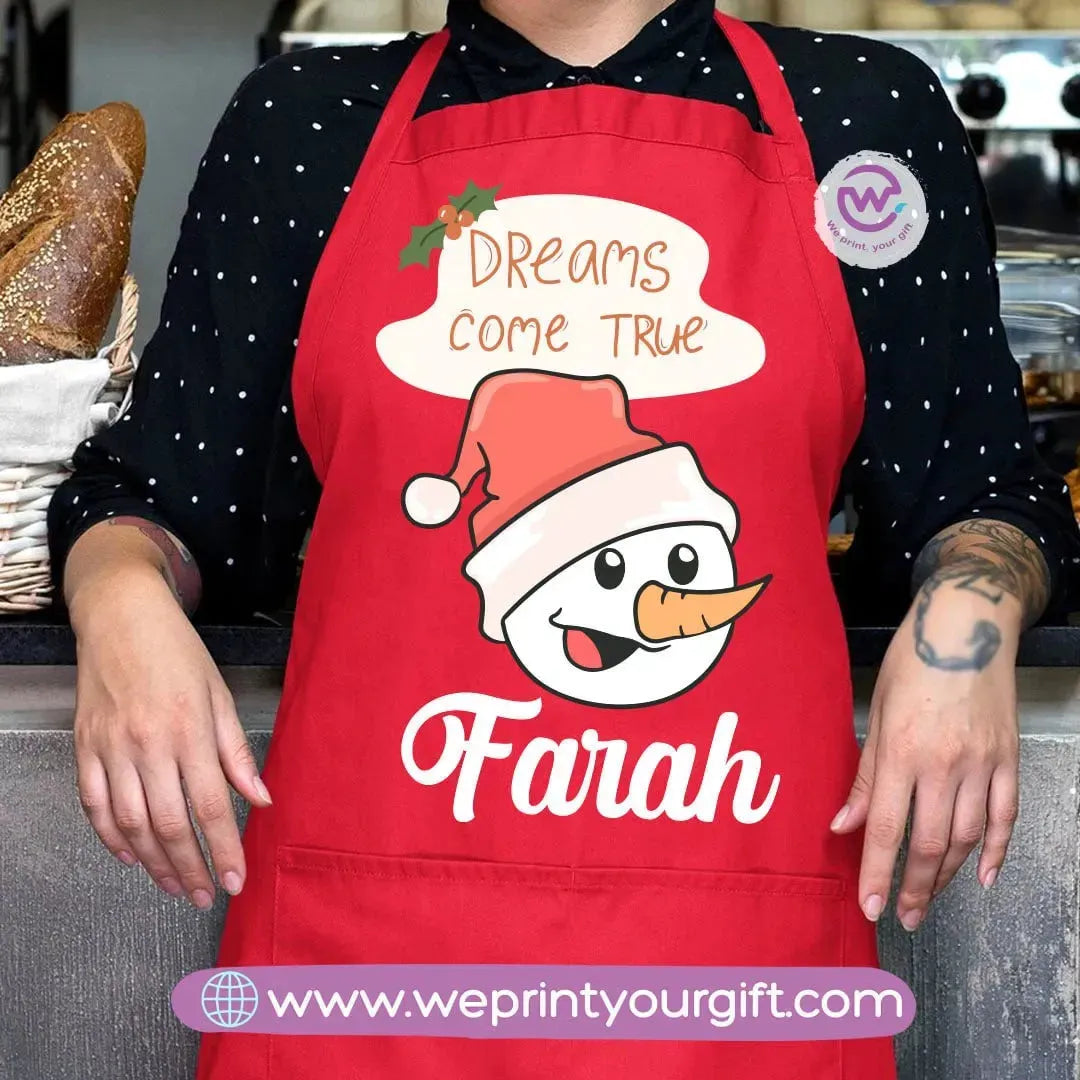 Apron-Snow man - WE PRINT