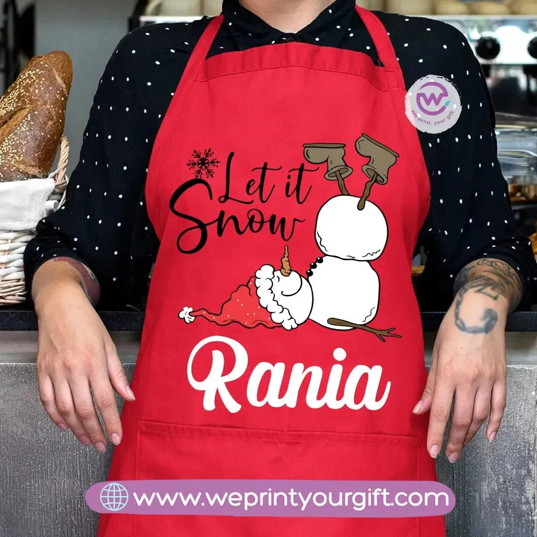 Apron-Snow man - WE PRINT