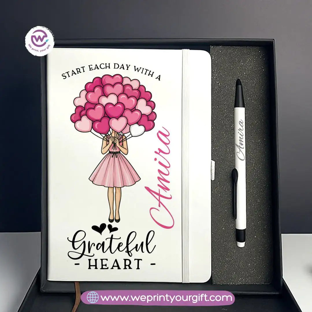 Digital Art Motivational Gift Box โ Personalized Notebook & Engraved Pen - WE PRINT