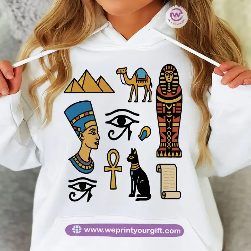 Ancient Egypt Heritage Hoodie – Cotton Melton Unisex - WE PRINT