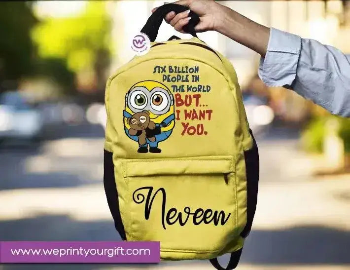 Backpack- Minions-New - WE PRINT