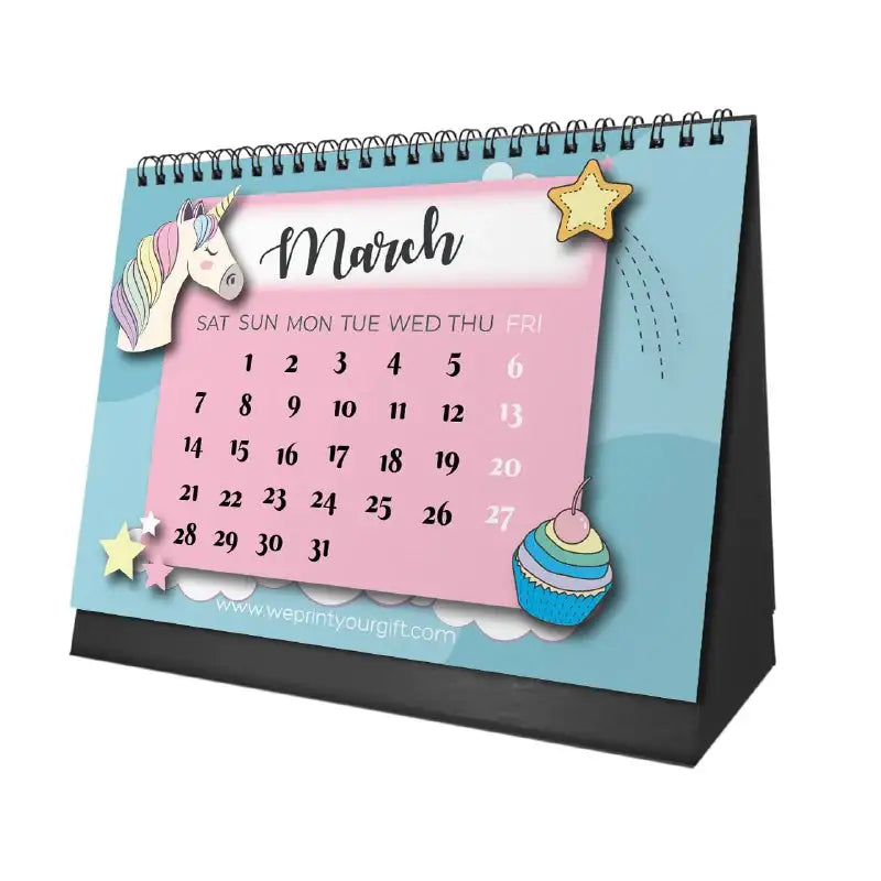 Unicorn Desk Calendar 2026 - WE PRINT