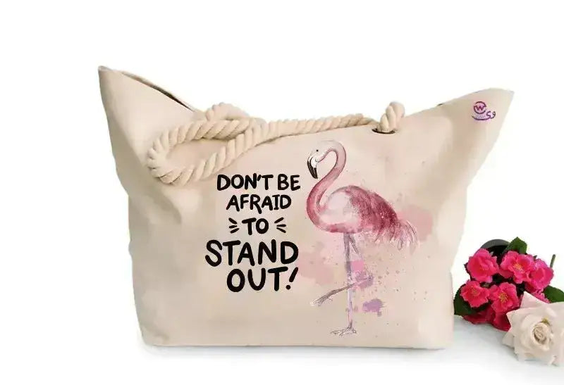 Beach -Bag- Flamingo - WE PRINT