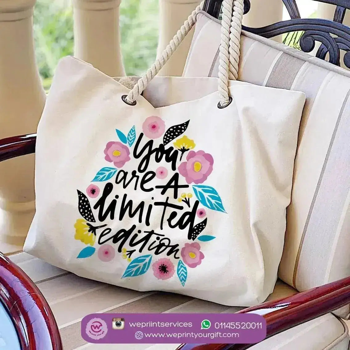 Beach-Bag -Floral Designs - WE PRINT