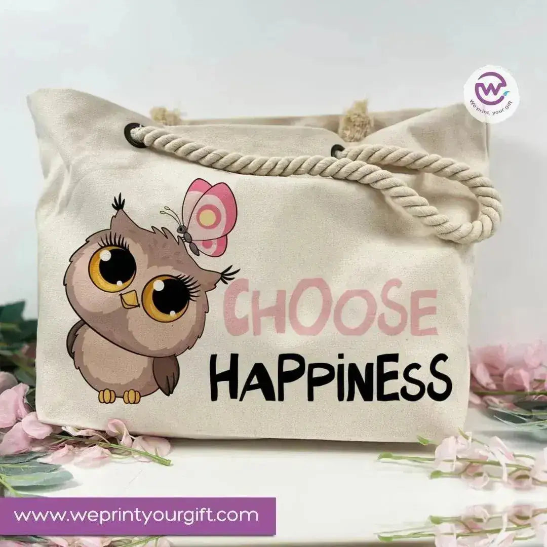 Beach-Bag -Owl - WE PRINT