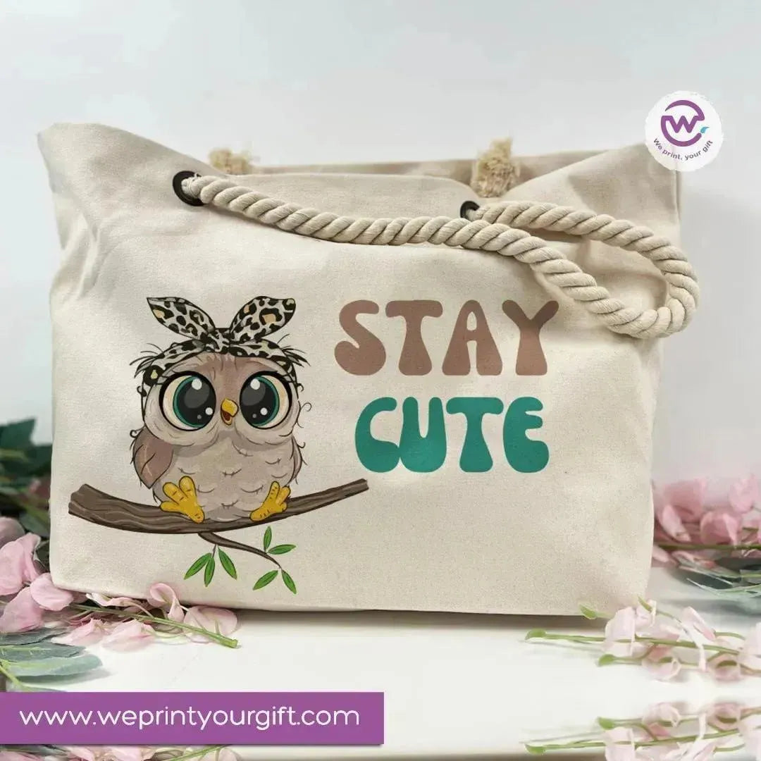 Beach-Bag -Owl - WE PRINT