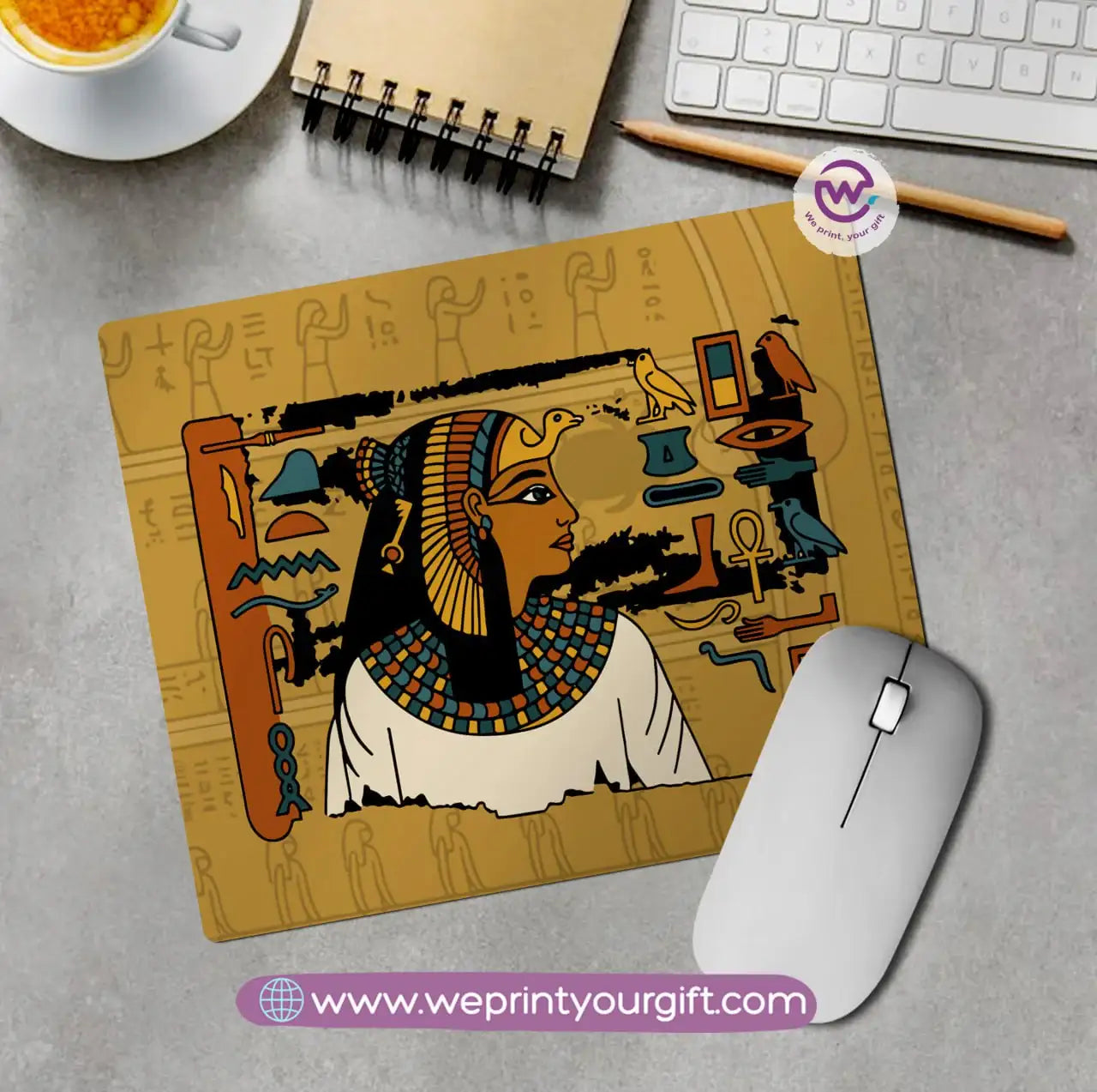 Egyptian Pharaonic Mouse Pad – Ancient Art Reimagined - WE PRINT