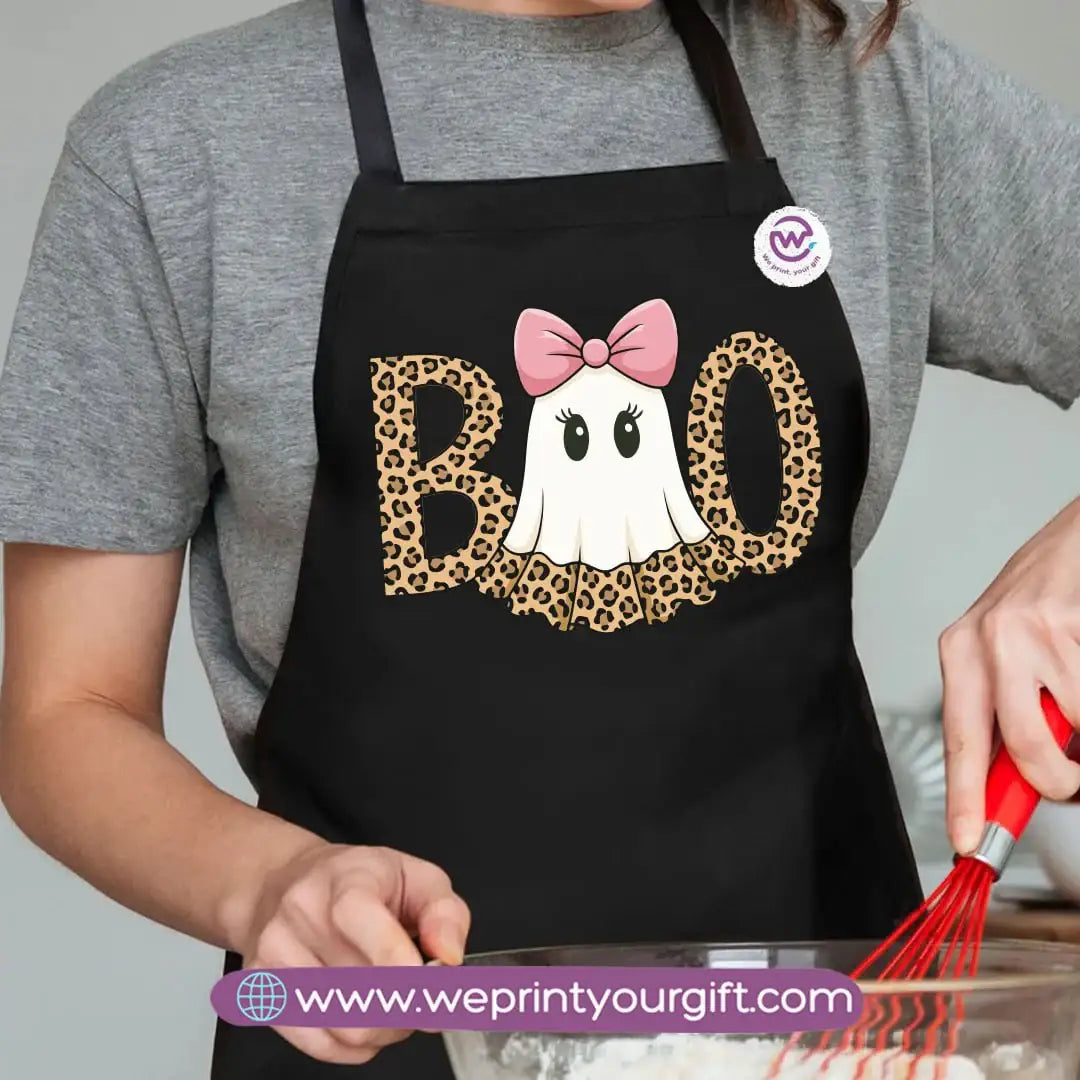 Halloween Cooking Apron – Spooky Heavy Cotton Apron with Pocket & Adjustable Tie - WE PRINT