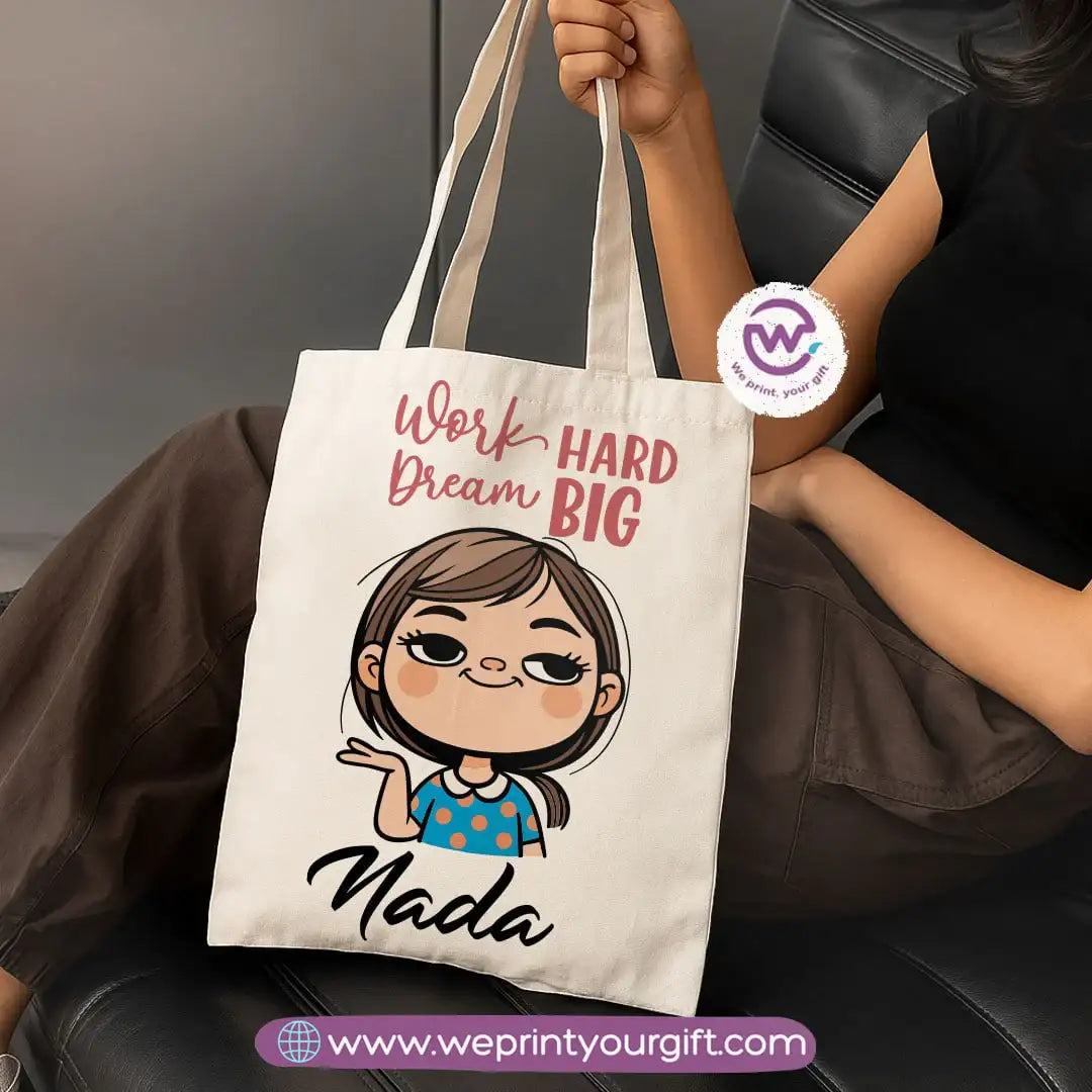 Cartoon Character Canvas Tote Bag - WE PRINT