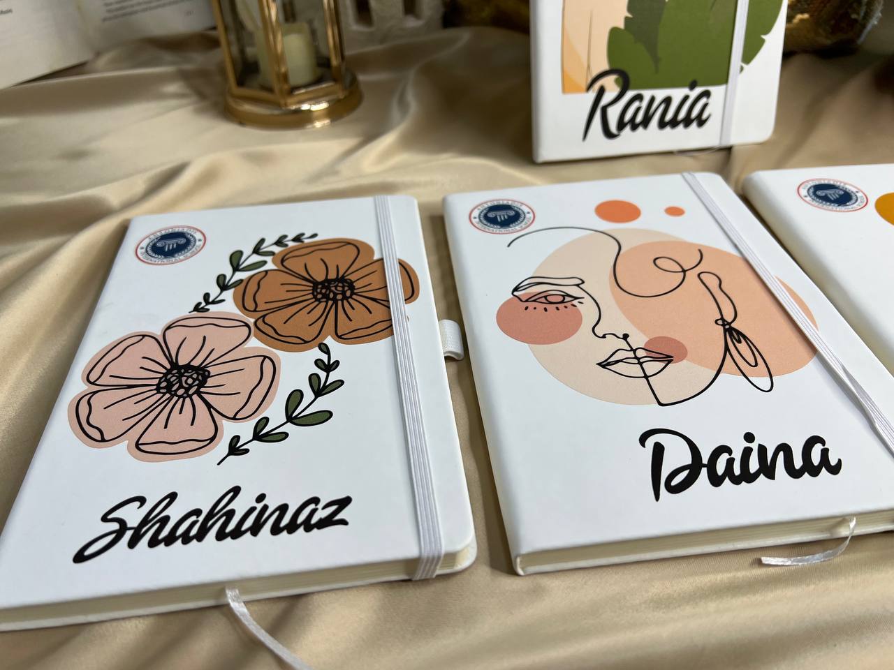 White Notebook with Elastic Band - Buy 2 Get 1 Free