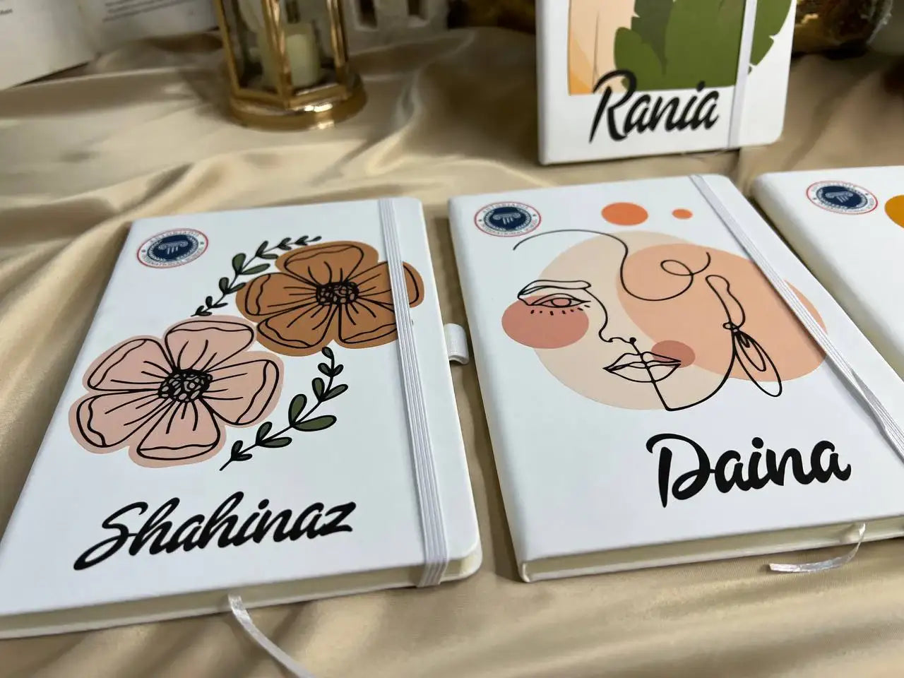White Notebook with Elastic Band - Buy 2 Get 1 Free - WE PRINT