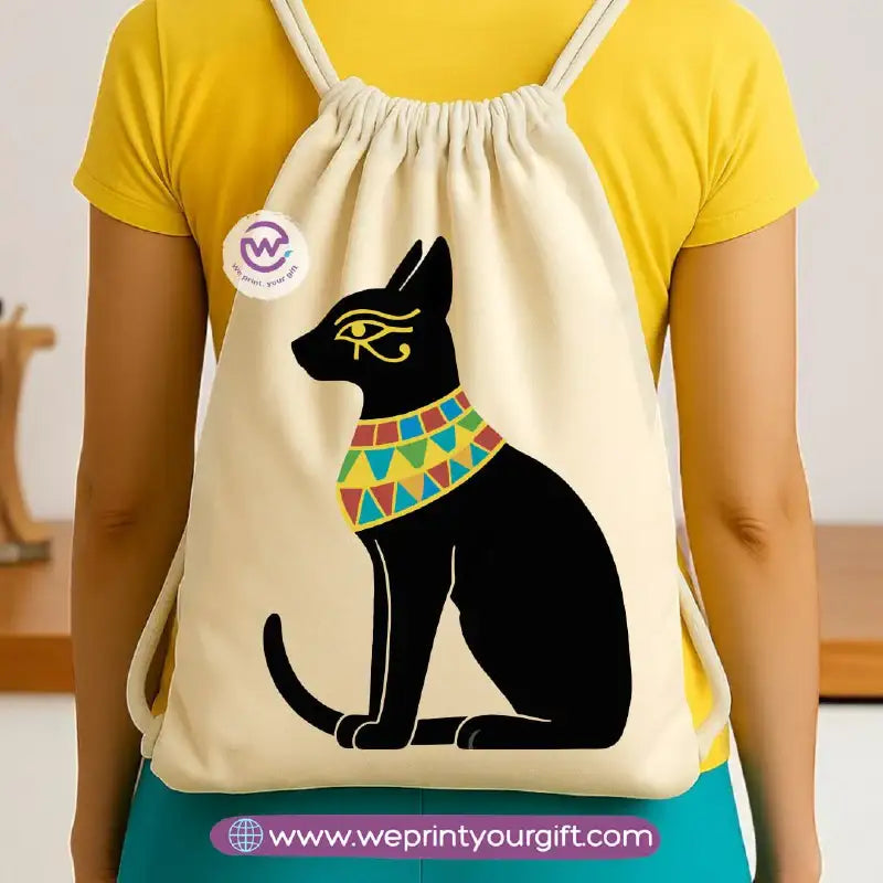 Pharaonic Egyptian Drawstring Backpack โ Ancient Art Inspired Designs - WE PRINT