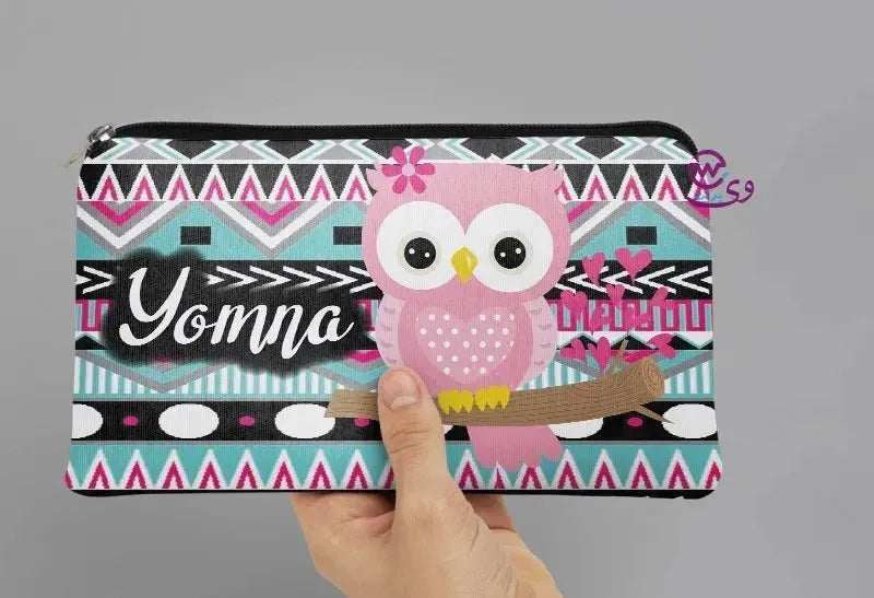 Canvas - Pencil Case -Cute owl - WE PRINT