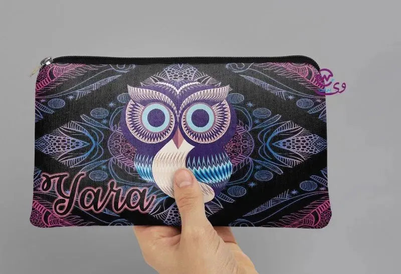 Canvas - Pencil Case -Cute owl - WE PRINT