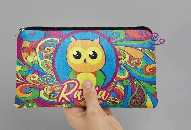 Canvas - Pencil Case -Cute owl - WE PRINT
