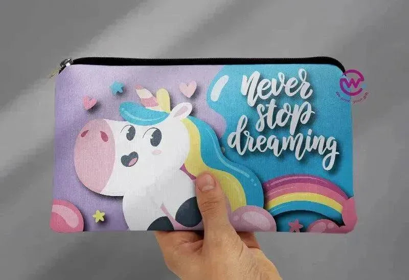 Canvas - Pencil Case - Unicorn - WE PRINT