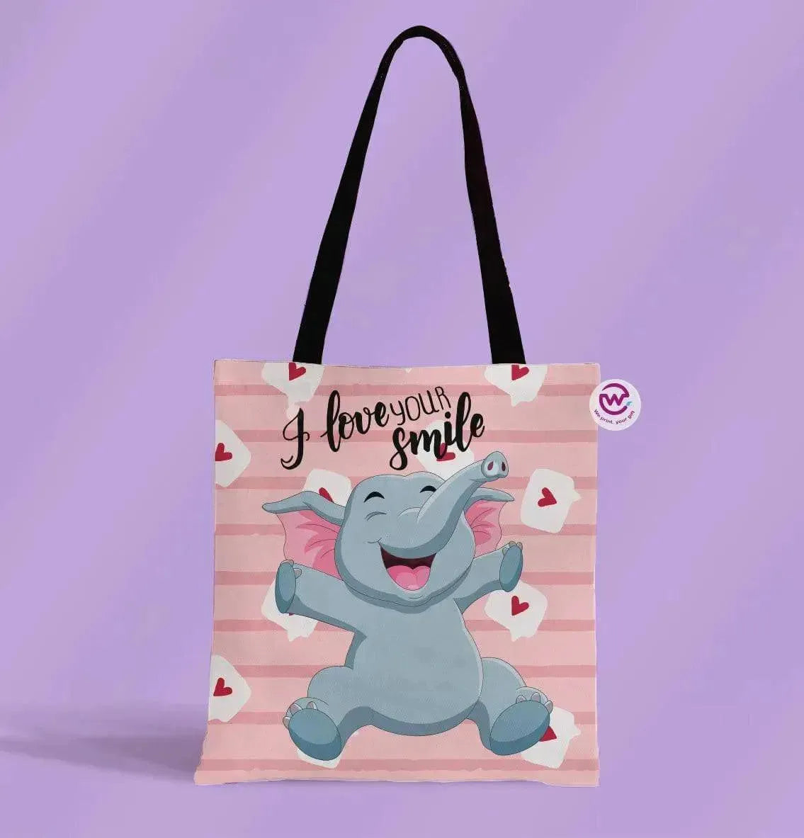 Canvas Tote Bag - Elephant - WE PRINT