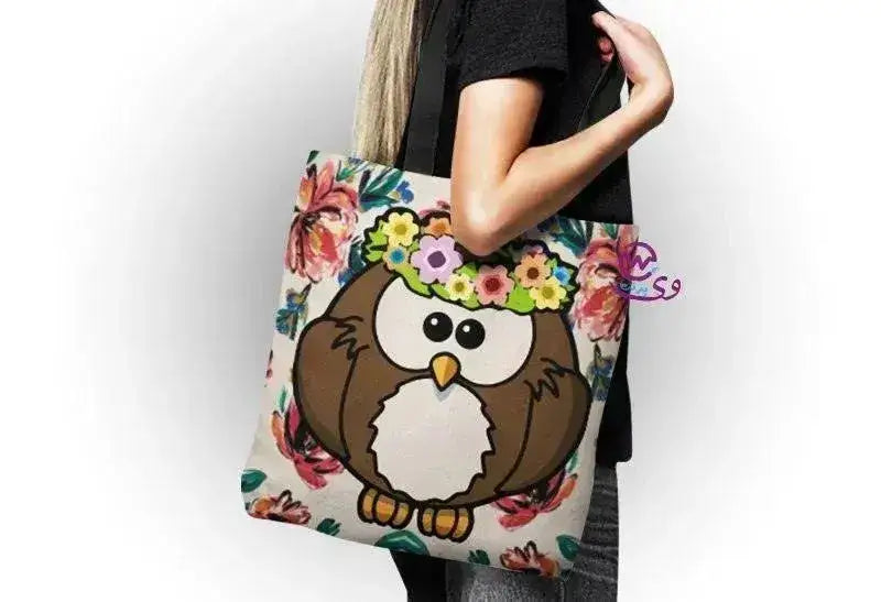 canvas tote bag - Owl - WE PRINT