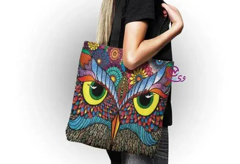 canvas tote bag - Owl - WE PRINT