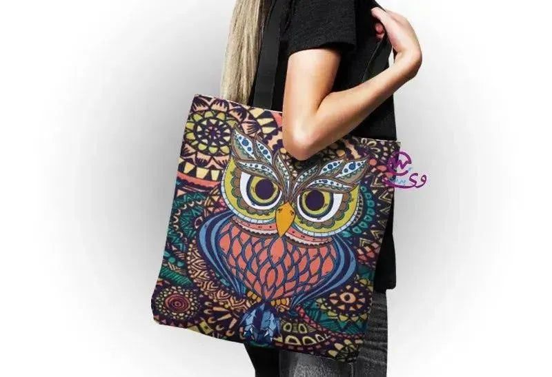 canvas tote bag - Owl - WE PRINT