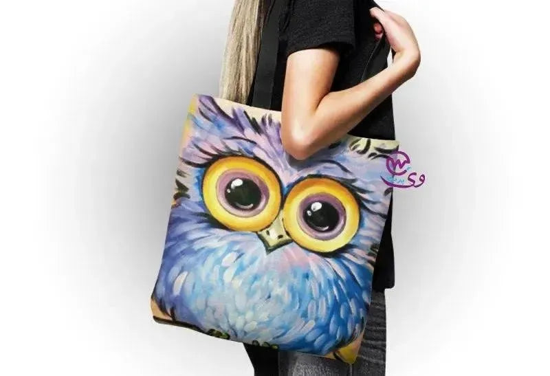 canvas tote bag - Owl - WE PRINT